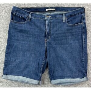 Levis Women's Blue Classic Bermuda Shorts sz 22W (15636)